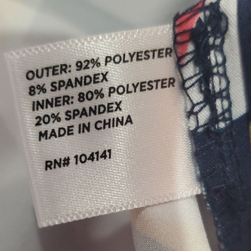 Lady Hagen Desert Getaway Retro Leaf Navy Golf Skort - Picture 9 of 11